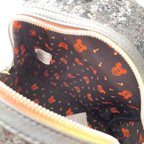 Loungefly Disney Minnie Mouse Candy Corn Sequin Mini Backpack Halloween main image 4